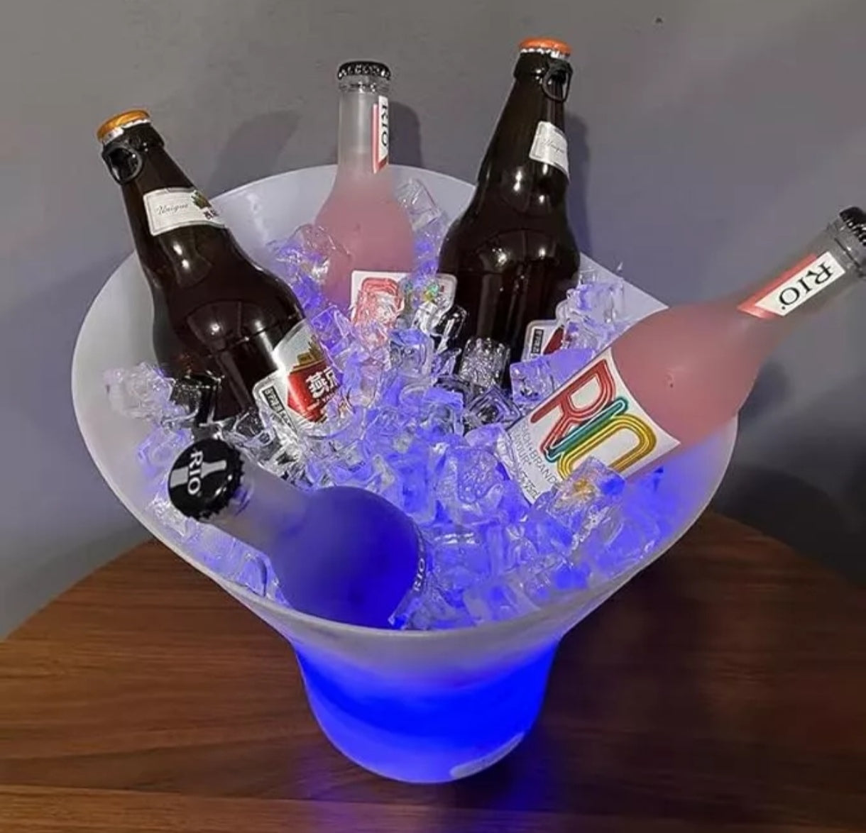 Cubitera Led RGB  con Parlante  5 Litros