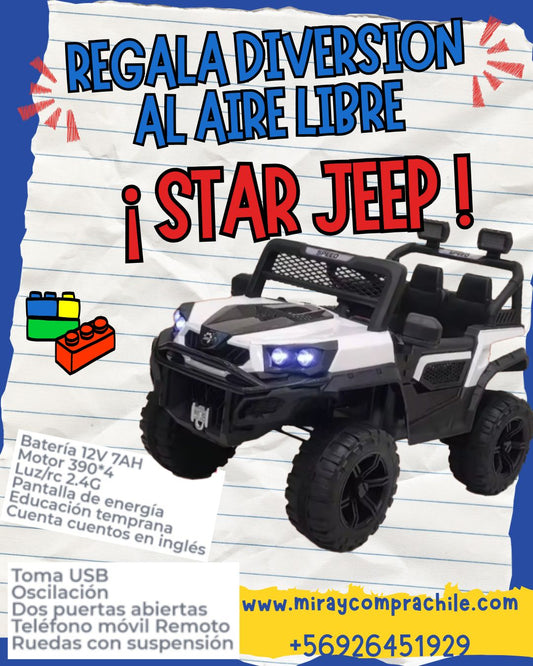 Star Jeep 4x4 para Niños | Vehículo Eléctrico Infantil
